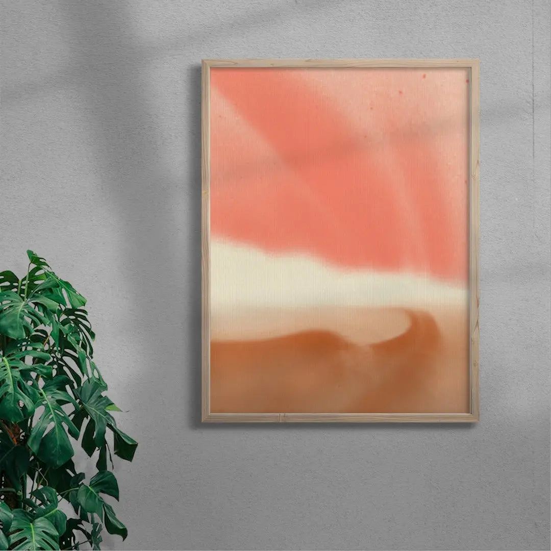 Abstract landscape in soft pastels