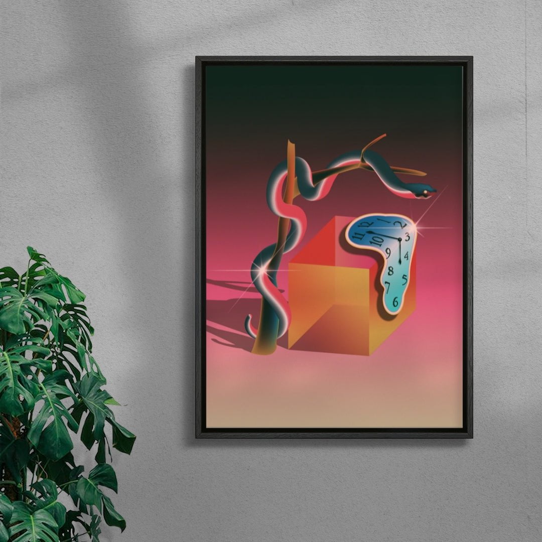 The Persistence of Pink contemporary wall art print by Paulina Almira - sold by DROOL