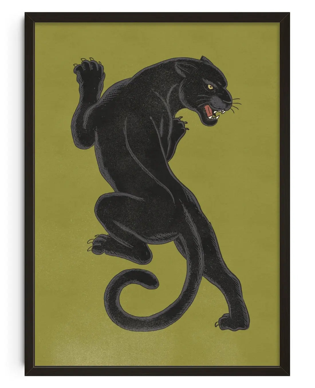 Fierce Black Panther contemporary art print by null - sold by DROOL