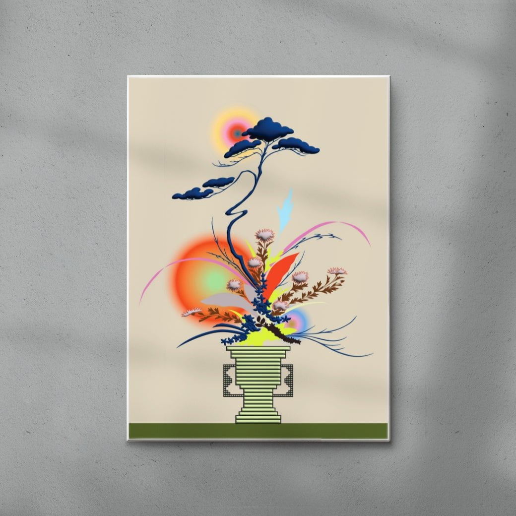 Changing Seasons I contemporary wall art print by Brindha Kumar - sold by DROOL