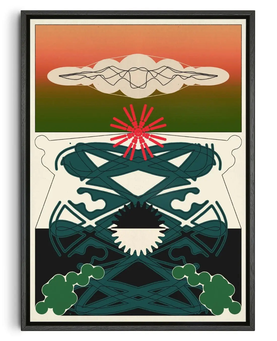 Sunphaze contemporary wall art print by Tristan Huschke - sold by DROOL