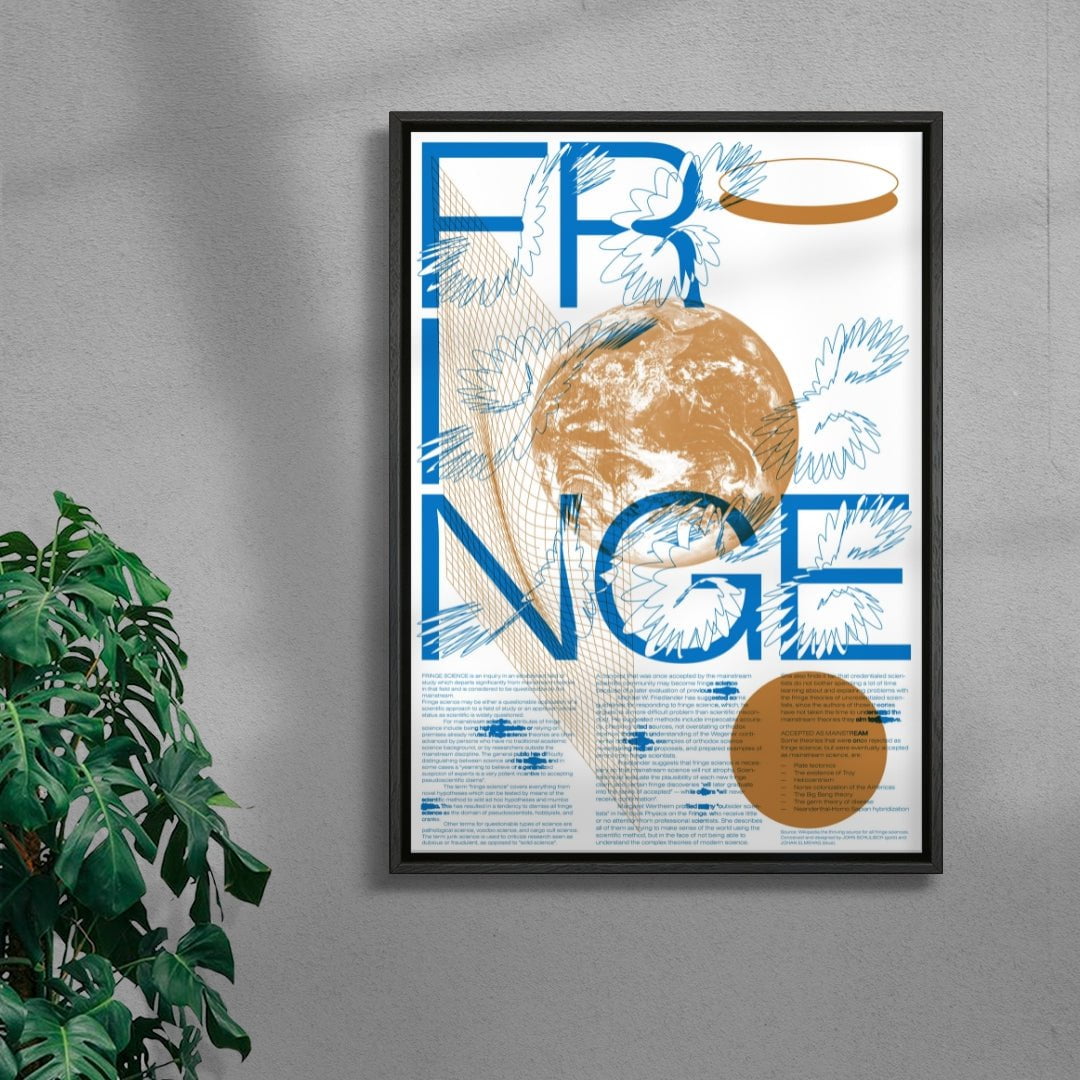 Fringe contemporary wall art print by Studio Trikken - sold by DROOL