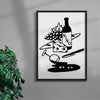 MAS VINO 2 contemporary wall art print by Max Blackmore - sold by DROOL