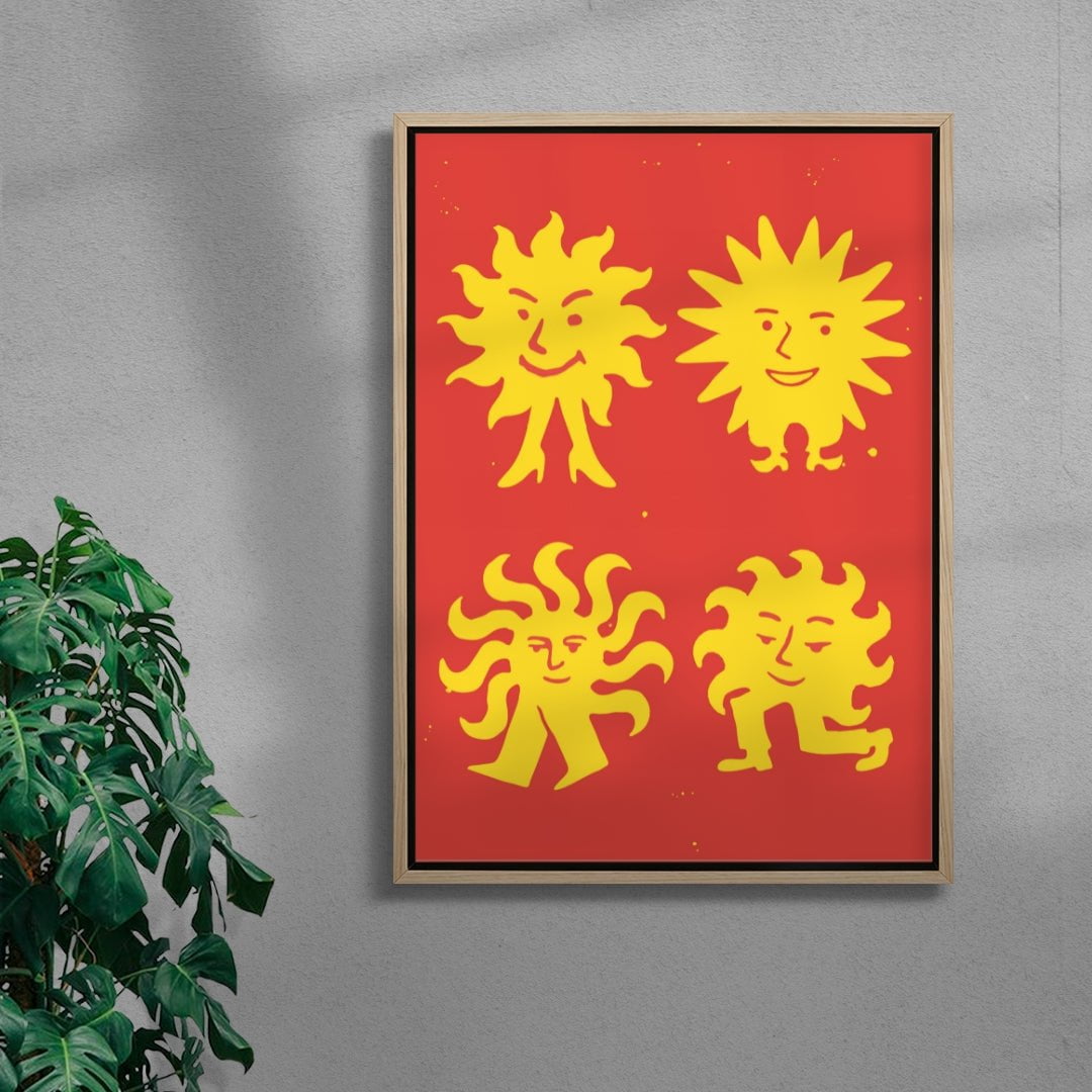 SUN SOL 3 contemporary wall art print by Max Blackmore - sold by DROOL