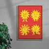 SUN SOL 3 contemporary wall art print by Max Blackmore - sold by DROOL