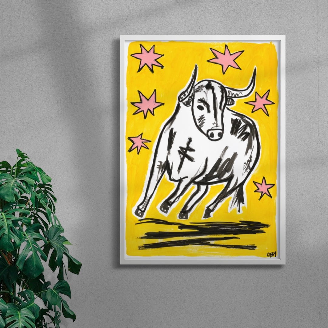 Flee contemporary wall art print by Caitlin Flood-Molyneux - sold by DROOL