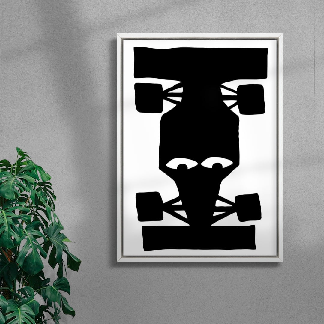F1 contemporary wall art print by Max Blackmore - sold by DROOL