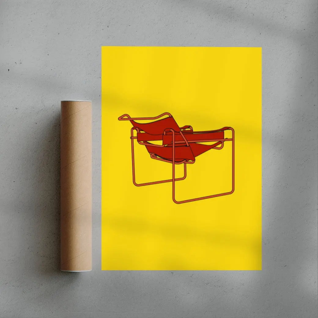 CHAIR contemporary wall art print by Thomas Hedger - sold by DROOL