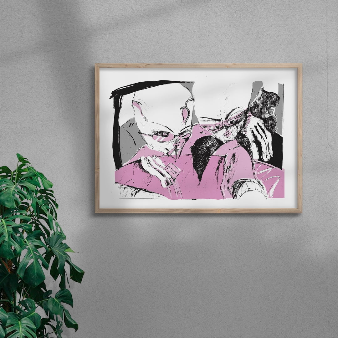 V.I.P.'s contemporary wall art print by Amelie Goeppel - sold by DROOL