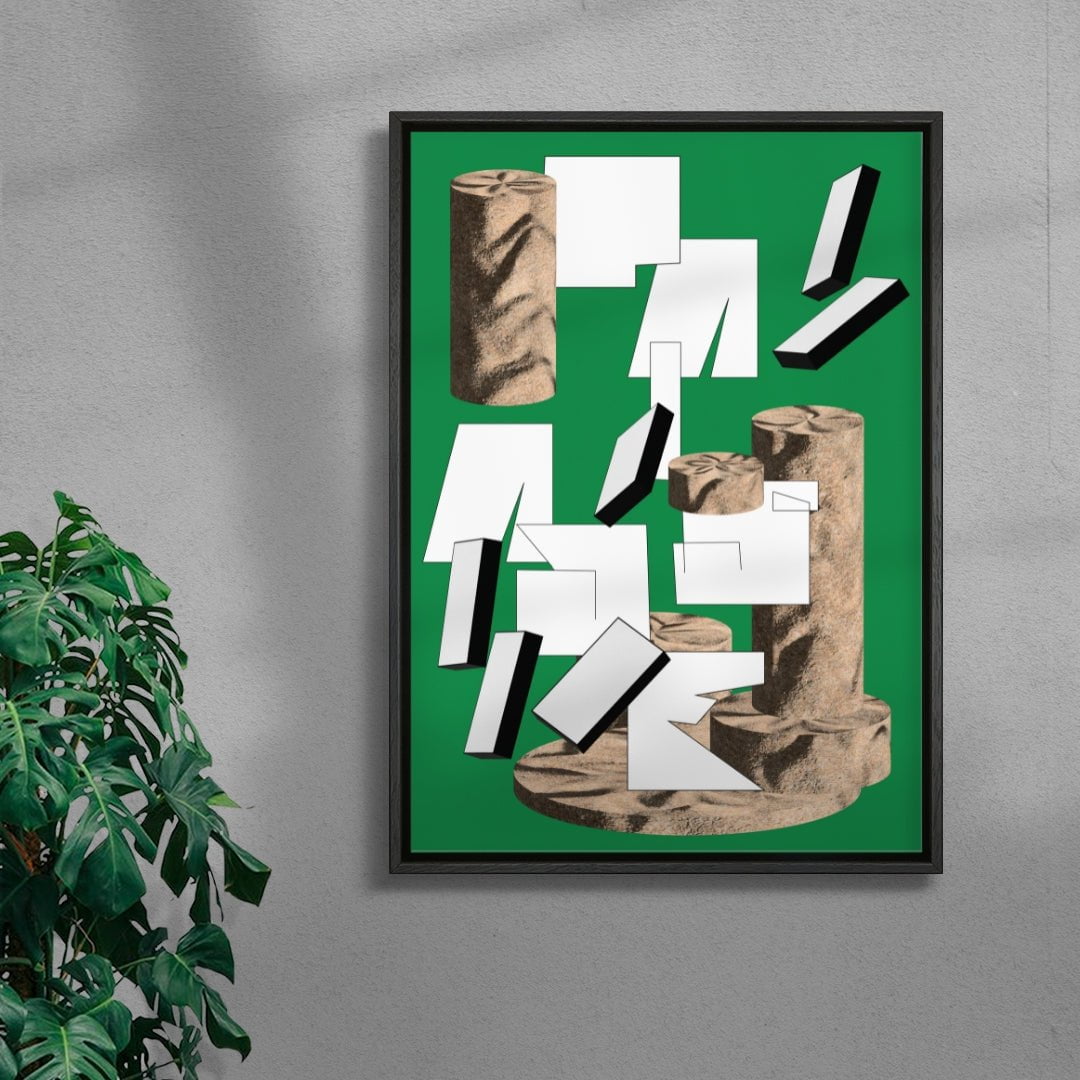 Paisaje contemporary wall art print by Naia Escribano - sold by DROOL