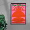 Rise & Shine contemporary wall art print by John Schulisch - sold by DROOL