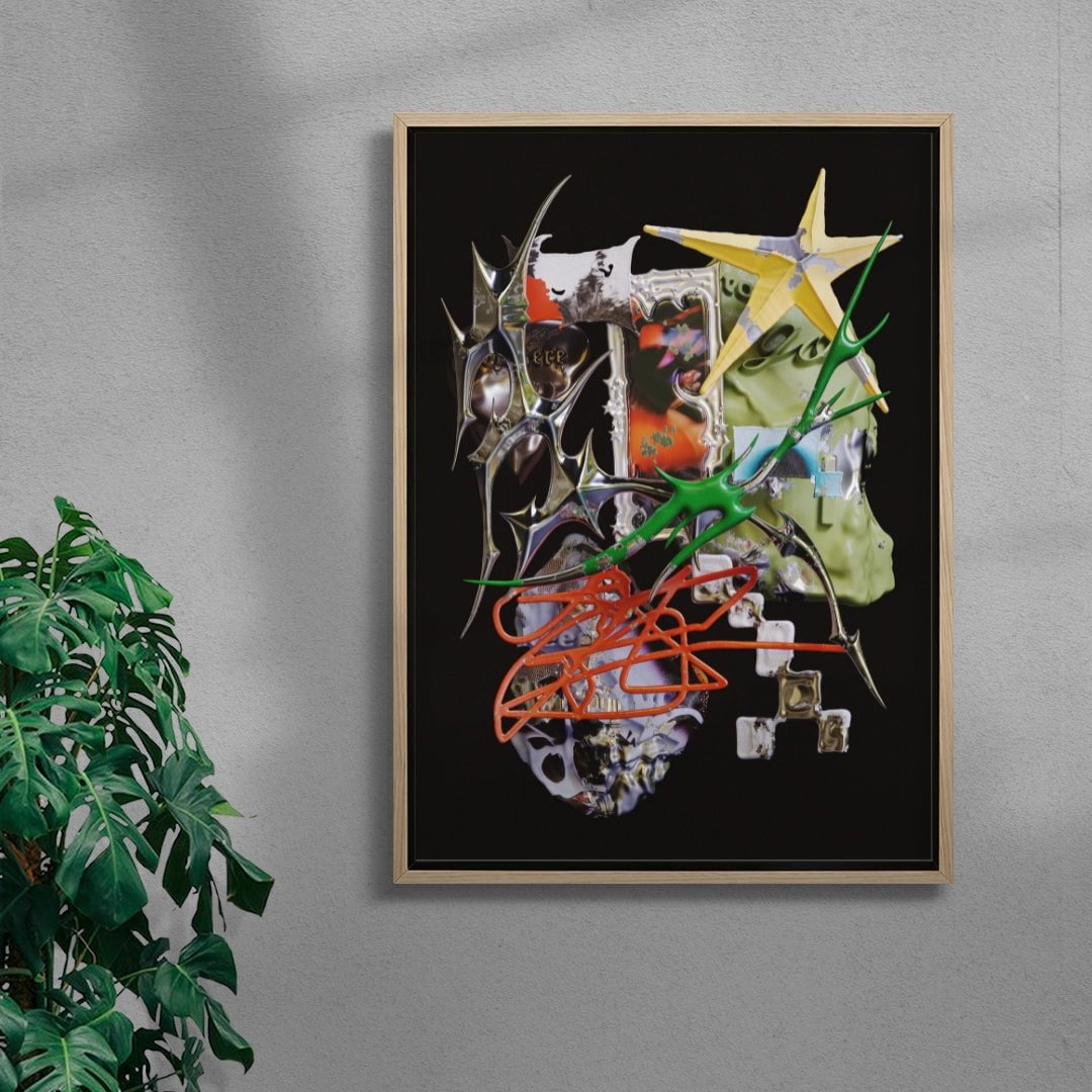 Phantom Route contemporary wall art print by Kitasavi - sold by DROOL