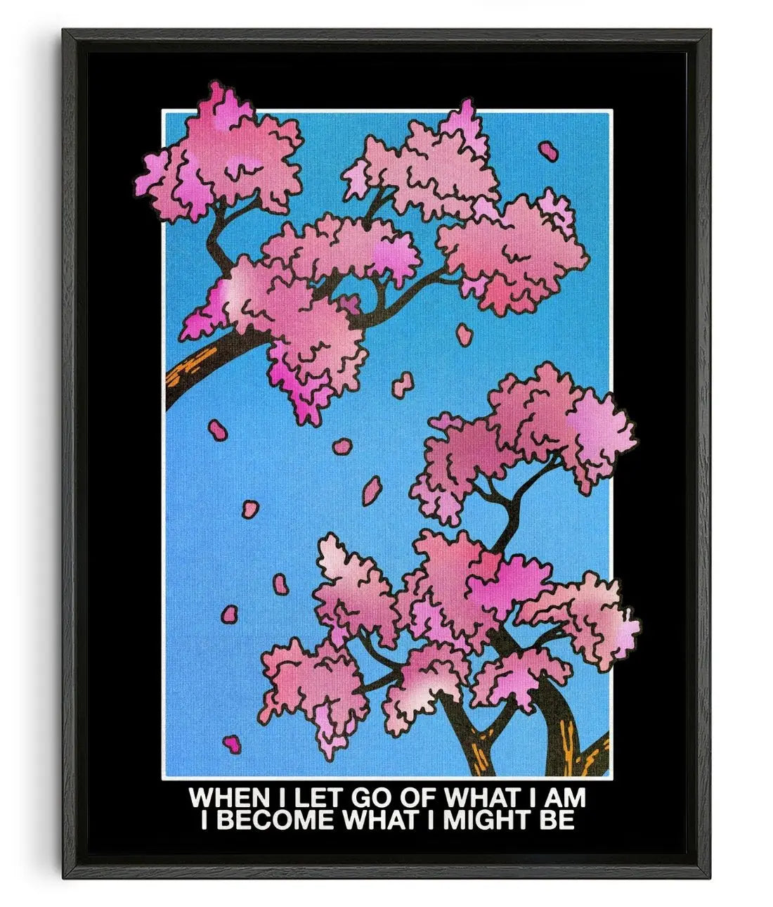 When I Let Go of What I Am contemporary wall art print by Othman Zougam - sold by DROOL