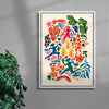 Meeting in the Kaleidoscopic Forest contemporary wall art print by Nick Liefhebber - sold by DROOL