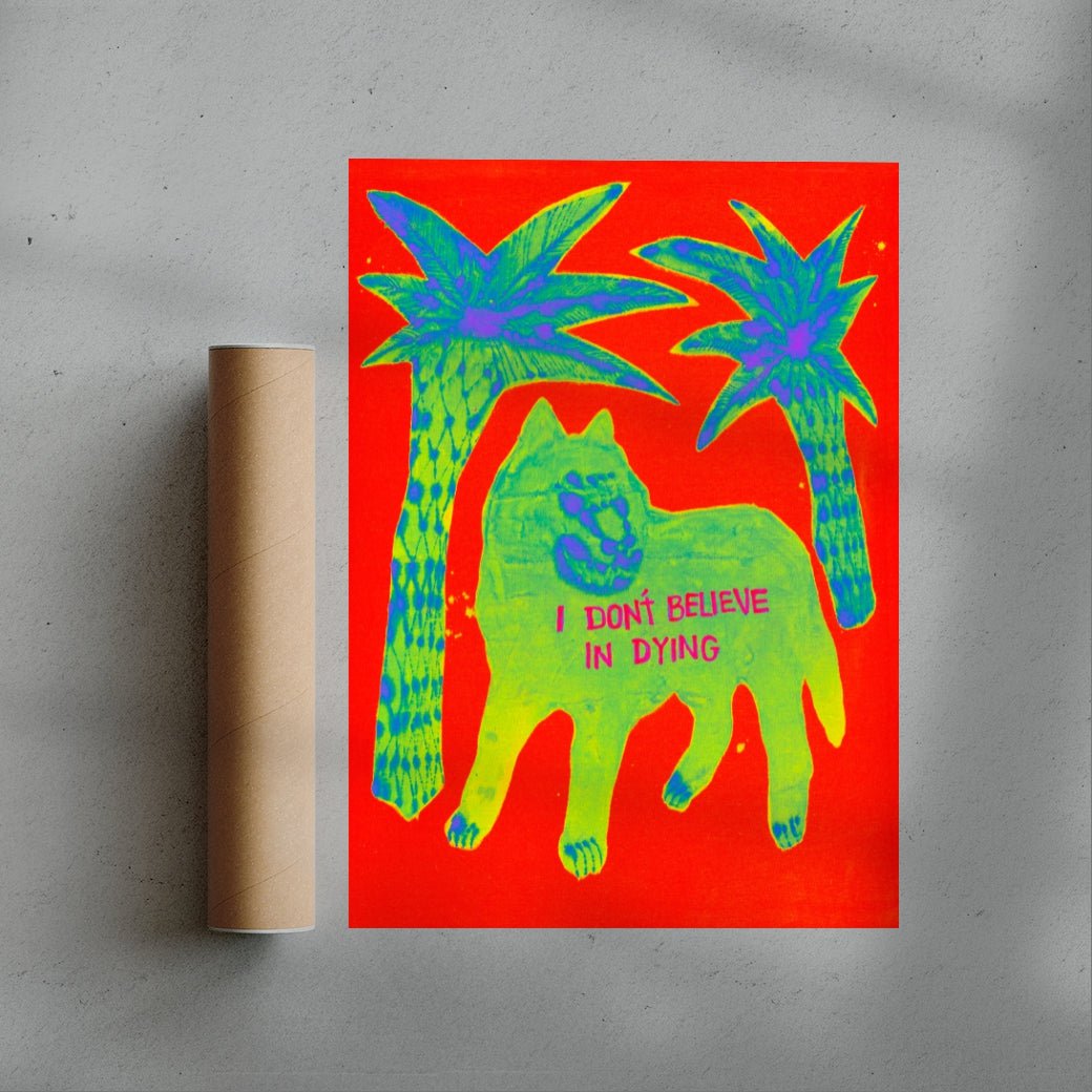But I do believe in death contemporary wall art print by Kwonny - sold by DROOL