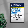 Working On My Mental Health contemporary wall art print by Times New Roadman - sold by DROOL