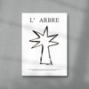 L'ARBRE contemporary wall art print by mareykrap - sold by DROOL