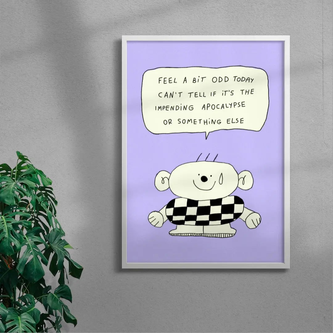 A Bit Odd contemporary wall art print by Bianca Beneduci Assad - sold by DROOL