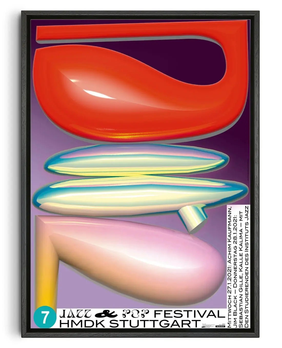 Jazz & Pop Festival contemporary wall art print by Malena Kronschnabl - sold by DROOL