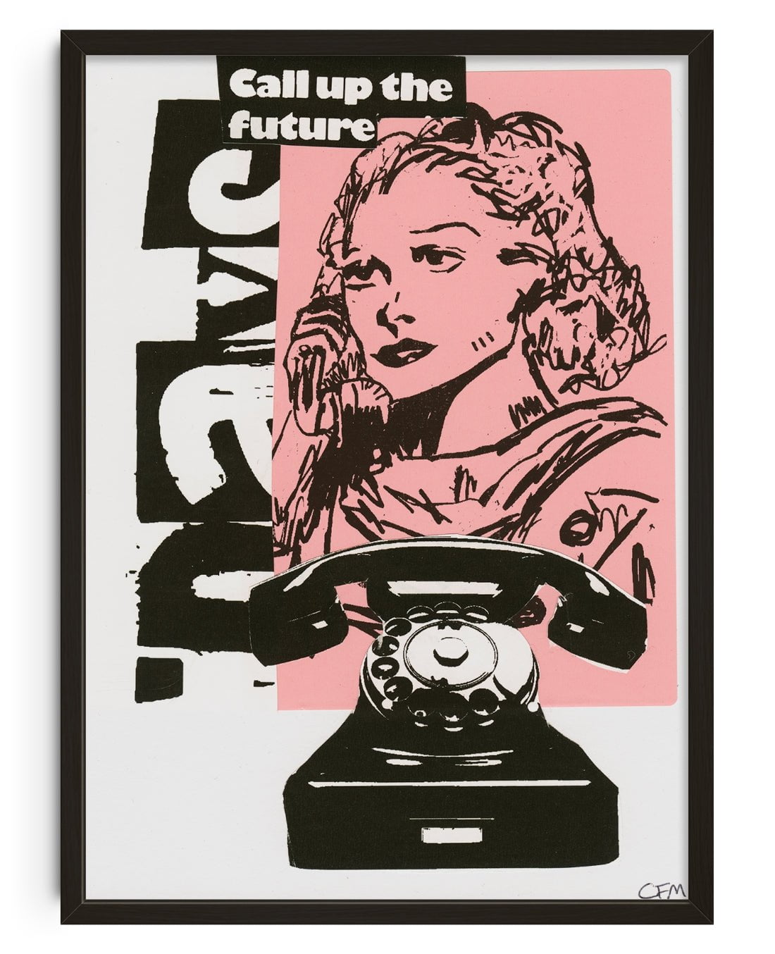 "Call Up" contemporary wall art print by Caitlin Flood-Molyneux - sold by DROOL