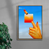 Bang contemporary canvas art print by Will Da Costa - sold by DROOL