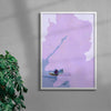 Wisteria contemporary wall art print by Lily Kong - sold by DROOL