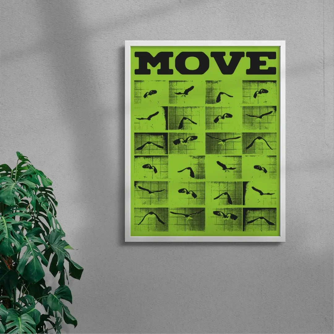Move contemporary wall art print by Utsav Verma - sold by DROOL