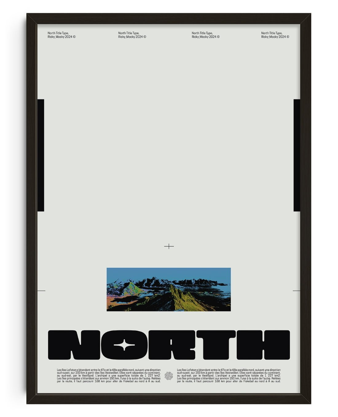 North contemporary wall art print by Ricky Mocky - sold by DROOL