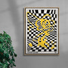 Mind Maze #1 contemporary wall art print by Lou Wang - sold by DROOL
