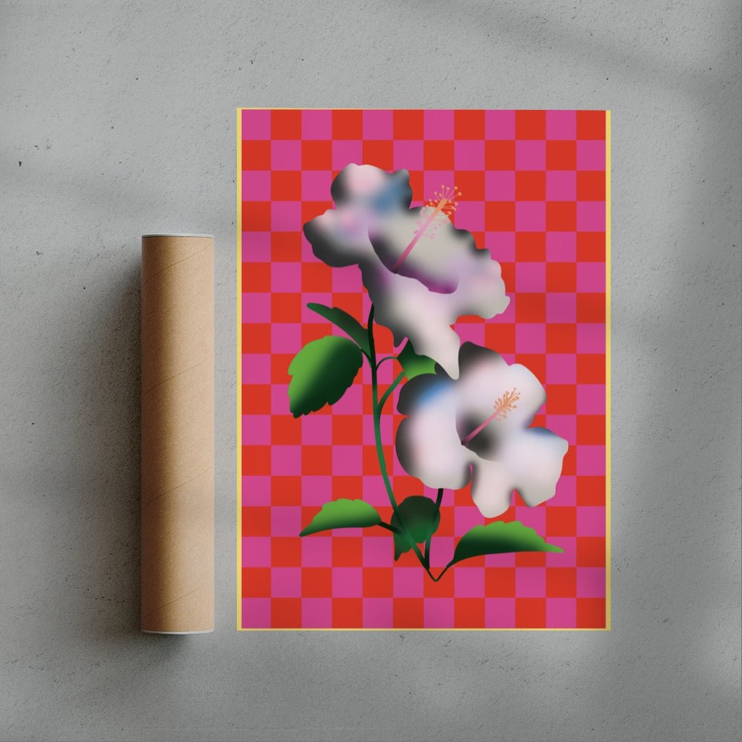 Japanese Flowers (1) contemporary wall art print by Will Da Costa - sold by DROOL