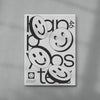 Happy contemporary wall art print by Jérôme Bizien - sold by DROOL