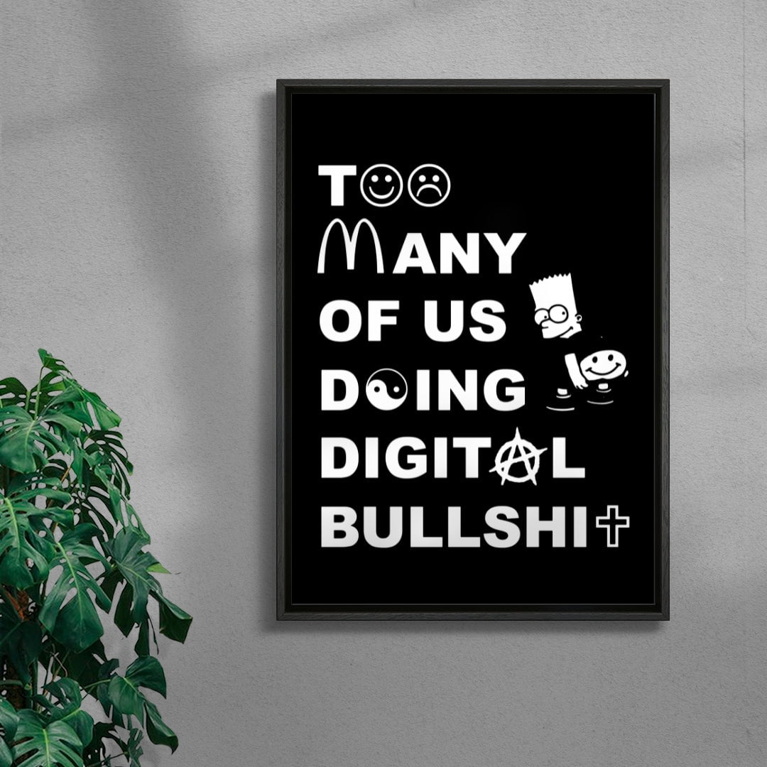 Too Many contemporary canvas art print by Ignorance1 - sold by DROOL