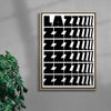 Lazy contemporary wall art print by Carilla Karahan - sold by DROOL