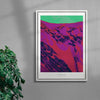 Timanfaya contemporary wall art print by Rikki Hewitt - sold by DROOL