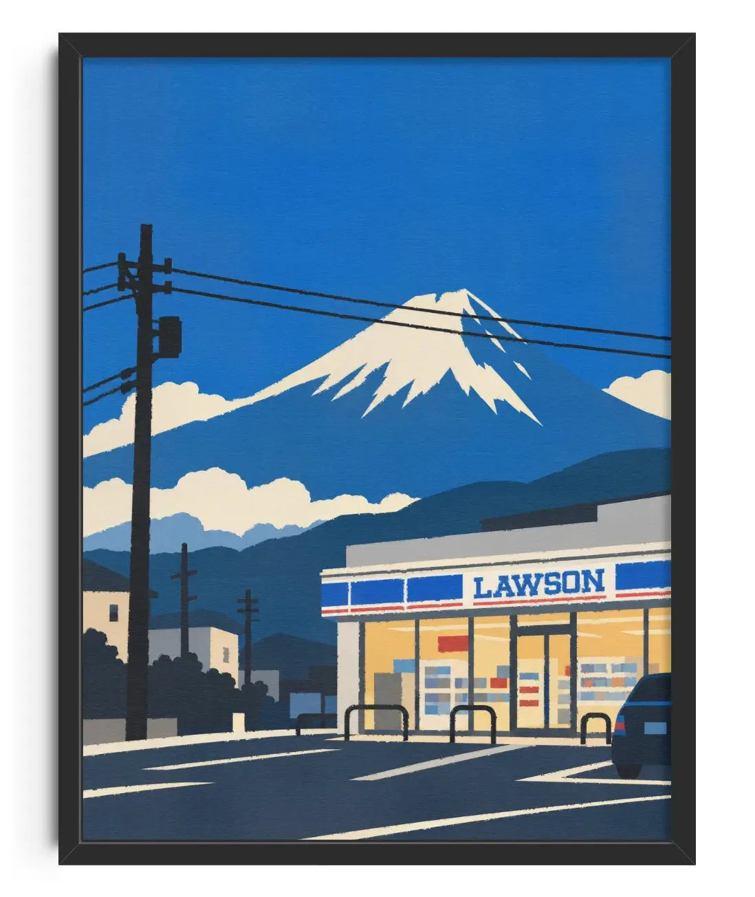 Lawson Pit Stop contemporary art print by Xela - sold by DROOL