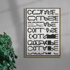 Collapse contemporary wall art print by Roman Post. - sold by DROOL
