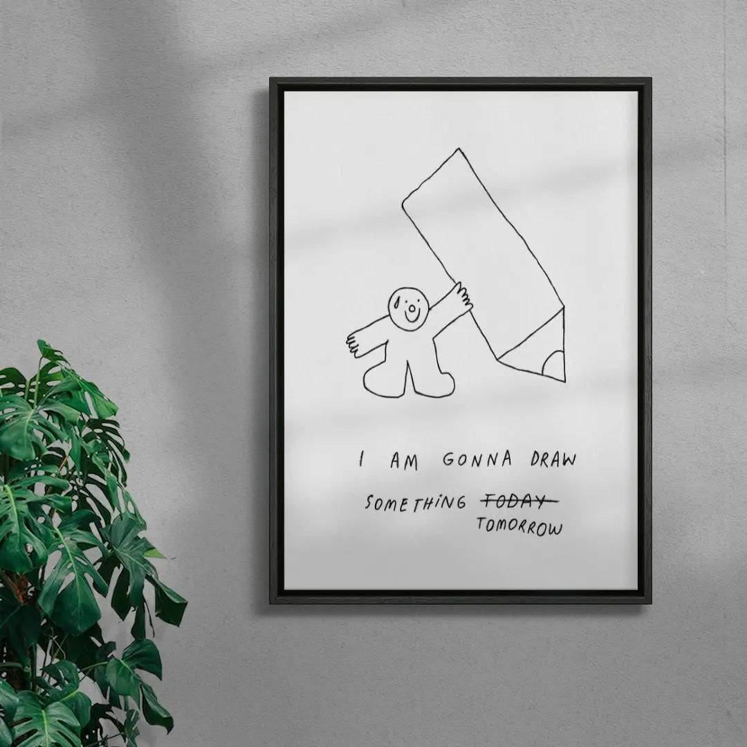 Tomorrow contemporary wall art print by Bianca Beneduci Assad - sold by DROOL