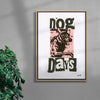Dog Days contemporary wall art print by Caitlin Flood-Molyneux - sold by DROOL