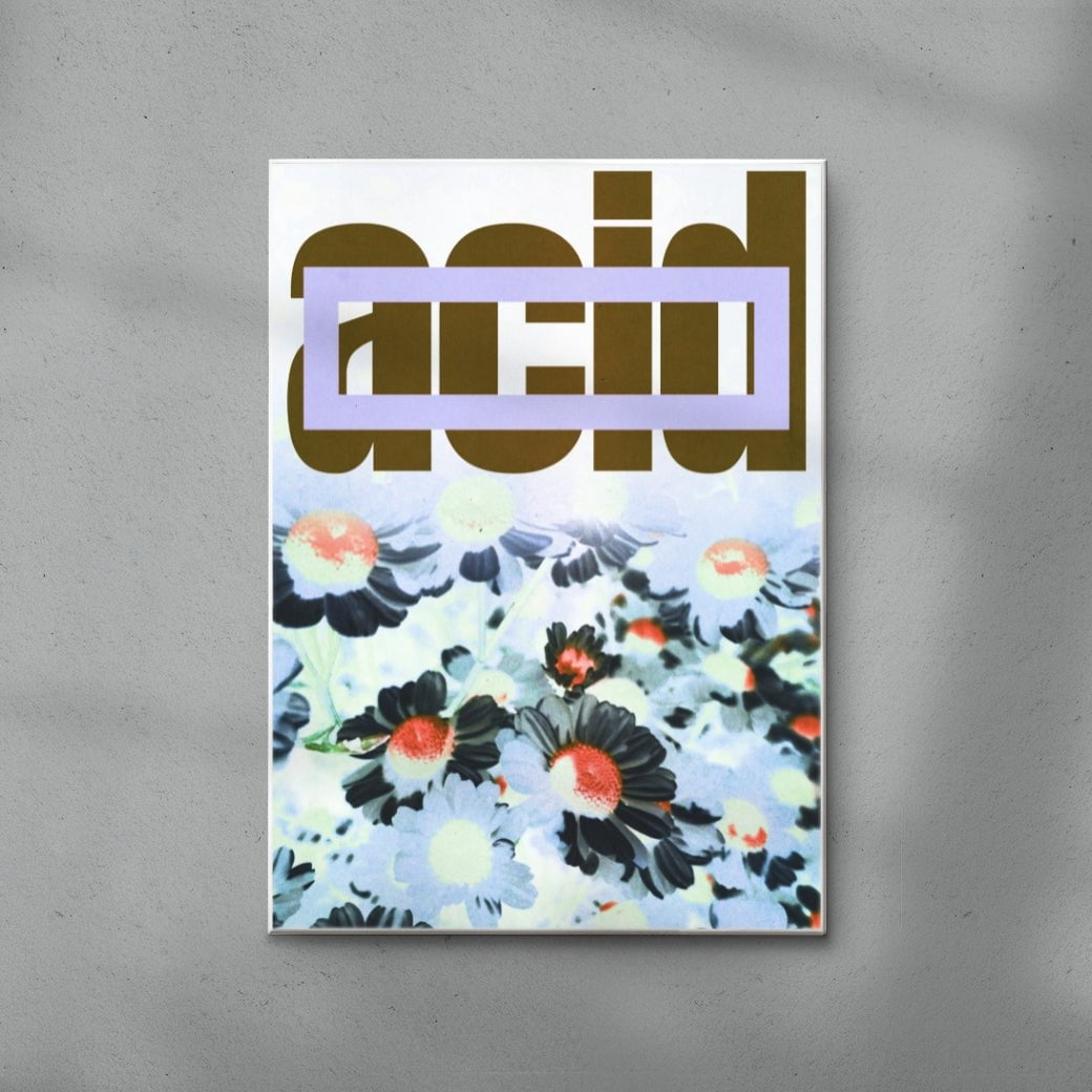Acid 1 contemporary wall art print by Edan Strachan - sold by DROOL
