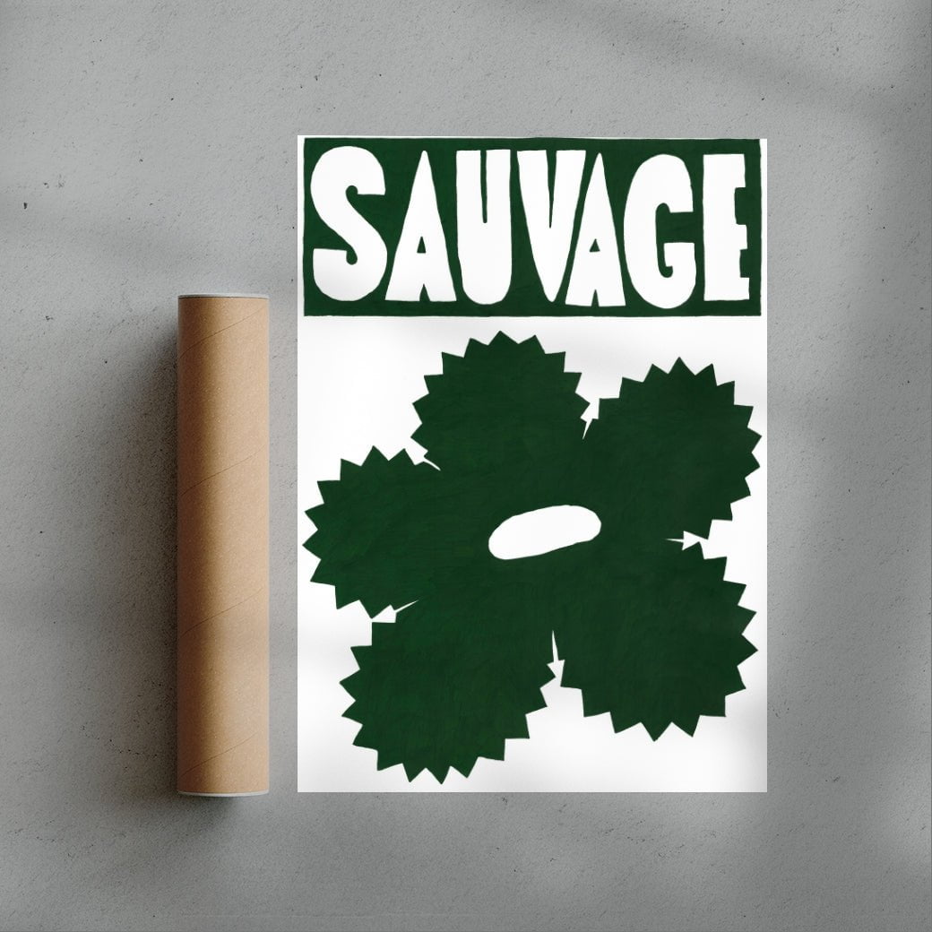 Sauvage contemporary wall art print by Sara Cristina Moser - sold by DROOL