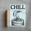 Chill contemporary wall art print by Utsav Verma - sold by DROOL
