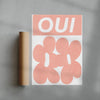 Oui contemporary wall art print by Sara Cristina Moser - sold by DROOL