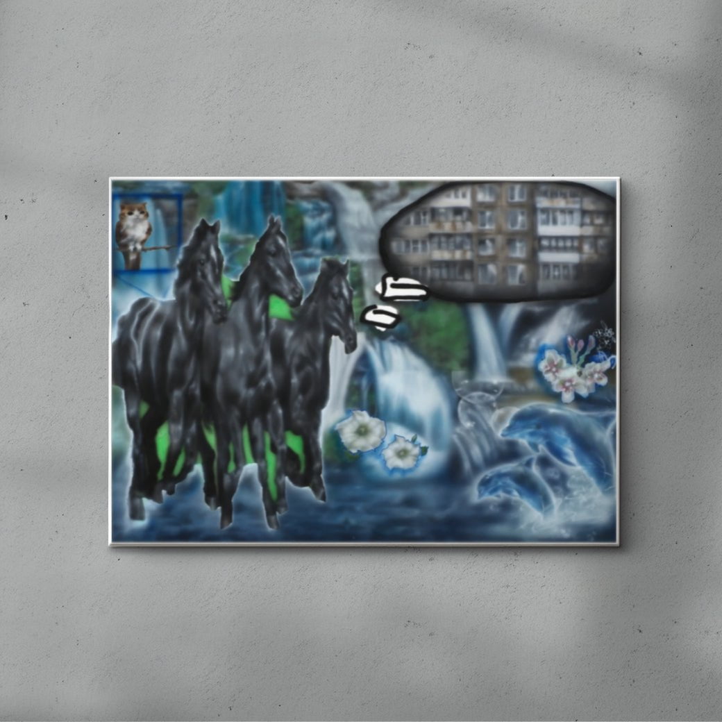 how them storytime youtubers describe being high contemporary wall art print by Anu Jakobson - sold by DROOL