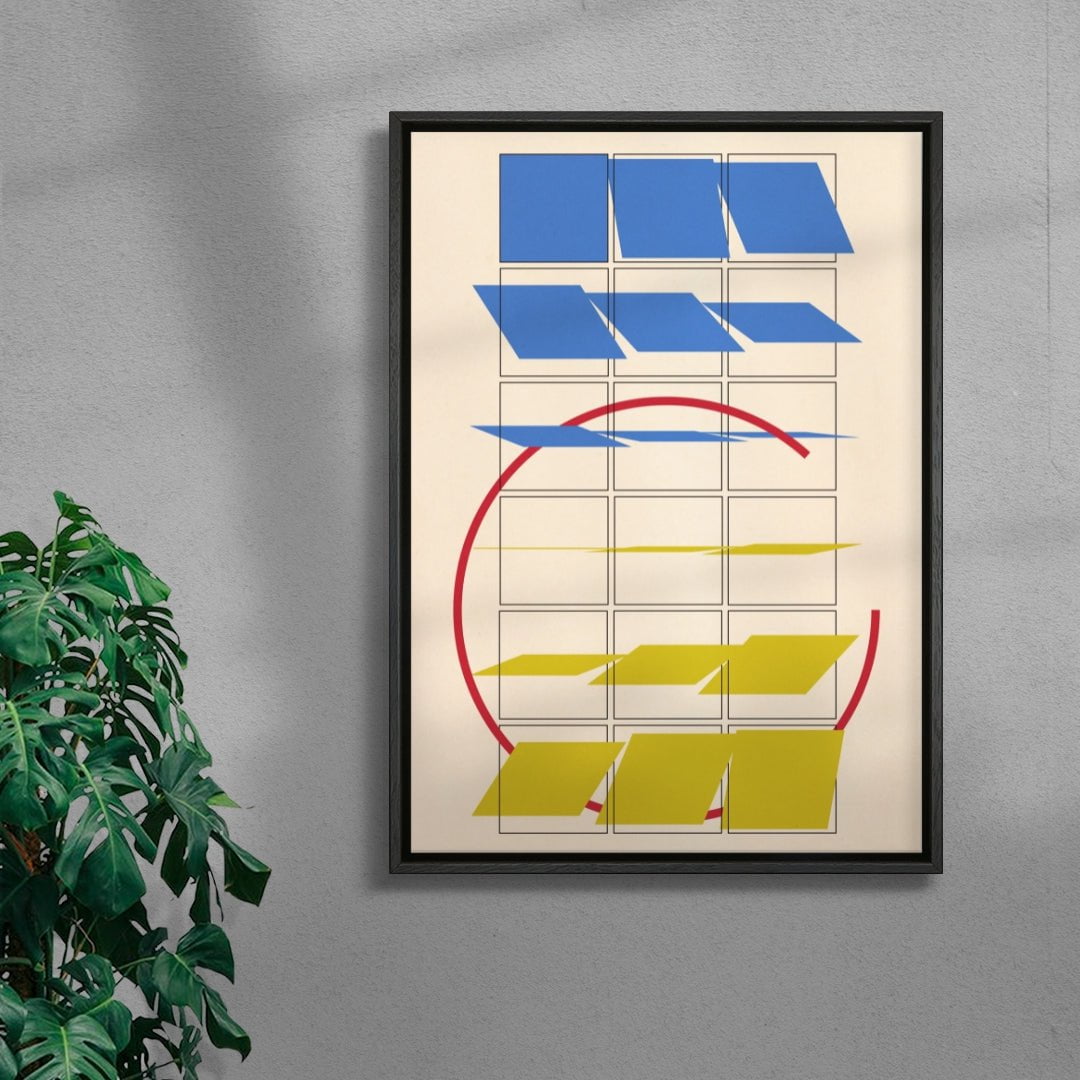 Loop contemporary wall art print by Edan Strachan - sold by DROOL