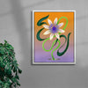 Passiflore contemporary wall art print by Milena Bucholz - sold by DROOL