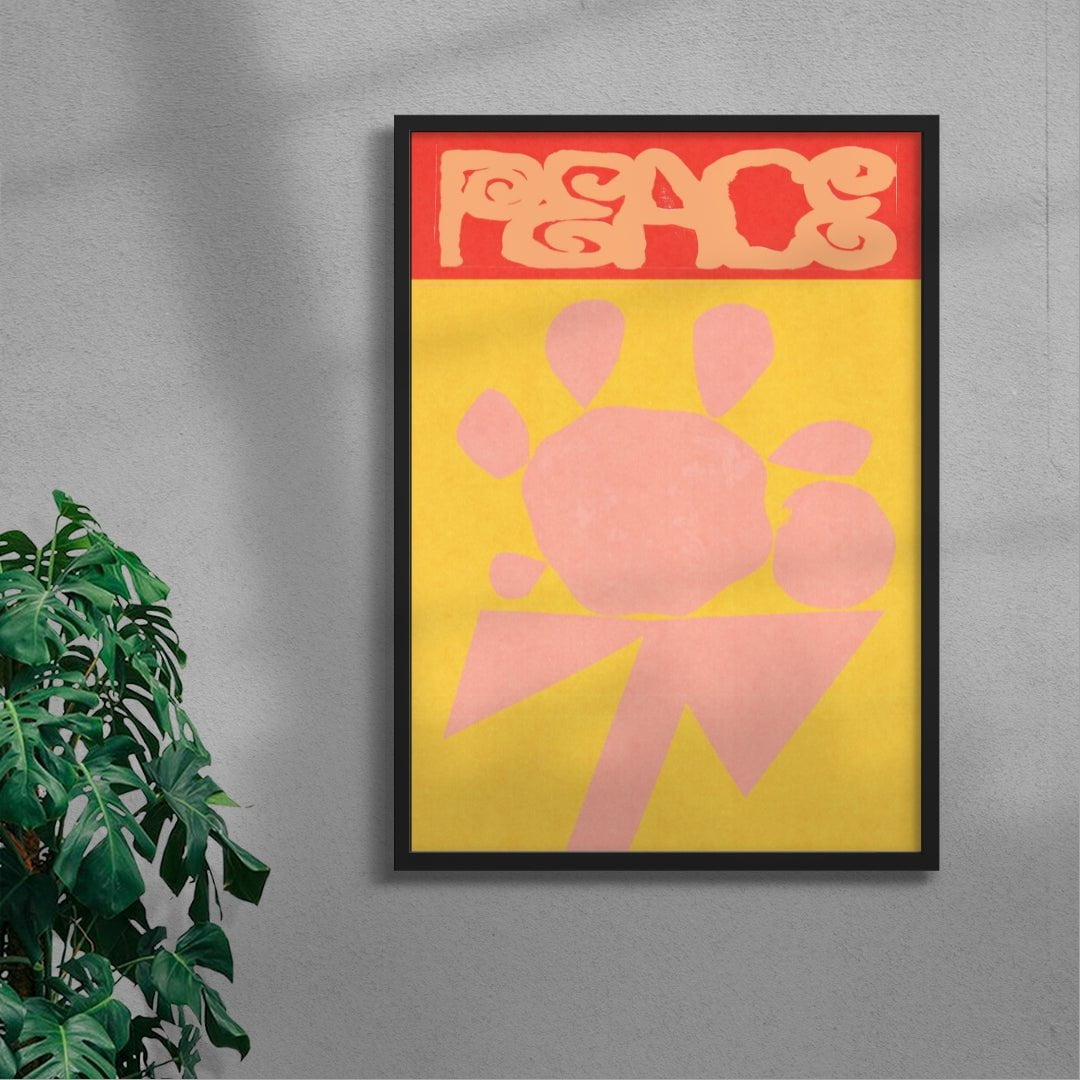 peace contemporary wall art print by Imo Sinclair - sold by DROOL