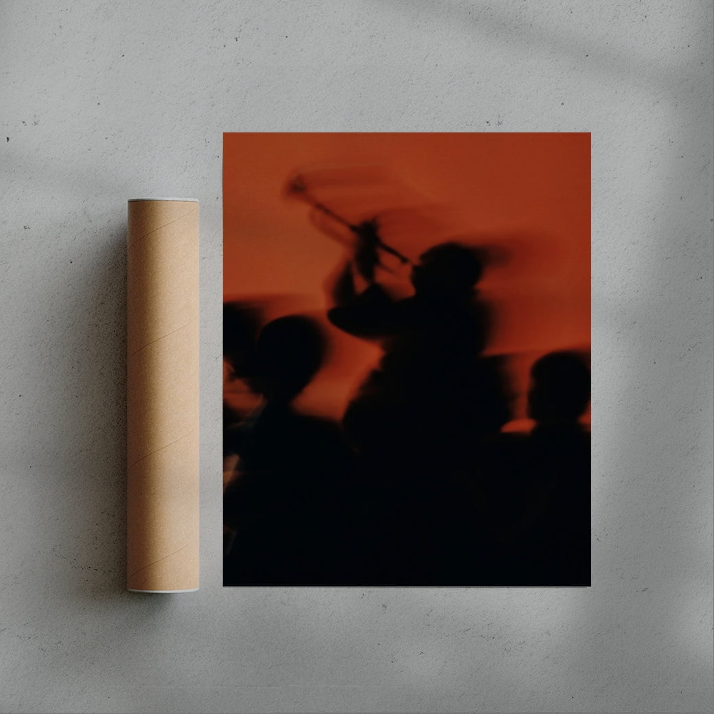 Red Jazz contemporary wall art print by Francesco Gioia - sold by DROOL