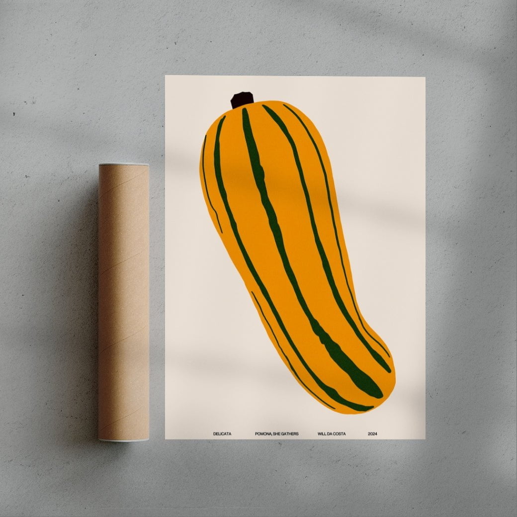 Delicata contemporary wall art print by Will Da Costa - sold by DROOL