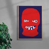 See no evil contemporary wall art print by Max Blackmore - sold by DROOL