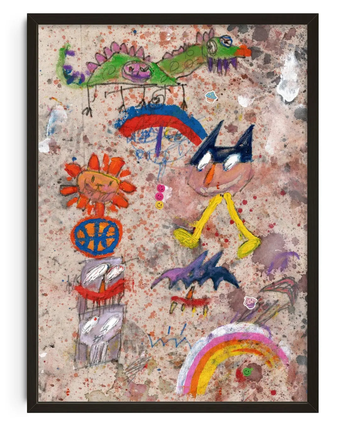 Fantasy Walker contemporary art print by Saxon JJ Quinn - sold by DROOL